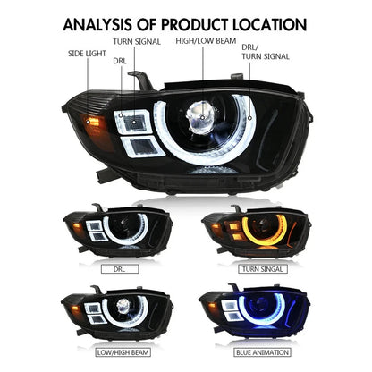 NTXGlow LED Headlights (2008-2010 Toyota Highlander)