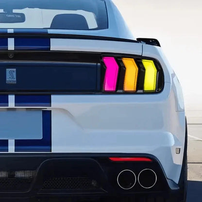 NTXGlow Clear RGB LED Tail Lights (2015-2023 Ford Mustang)