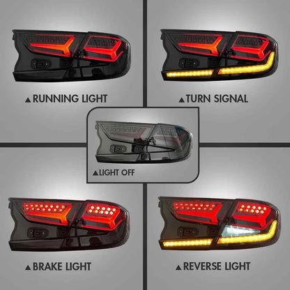 NTXGlow Smoked LED Tail Lights 2018-2021 Honda Accord V5 (New Fish Bone)