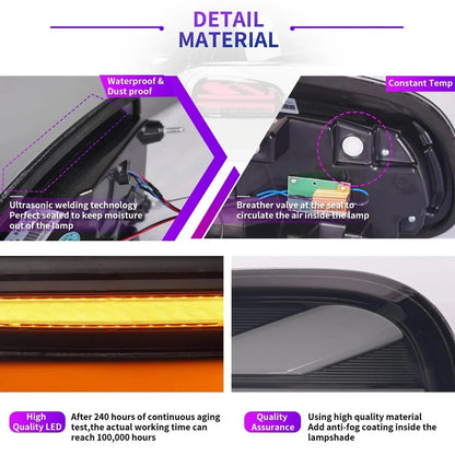 NTXGlow Red LED Tail Lights (2015-2019 BMW Mini Cooper Clubman F54)