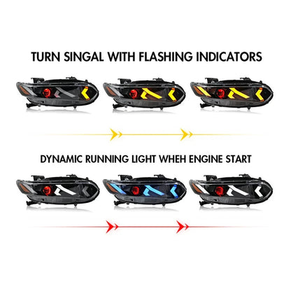 NTXGlow Demon Eye LED Headlights (2018-2022 Honda Accord Sedan)