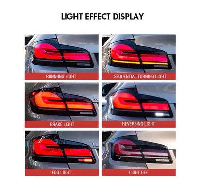 NTXGlow Smoked LED Tail Lights (2011-2017 BMW 5-Series F10 & F18)