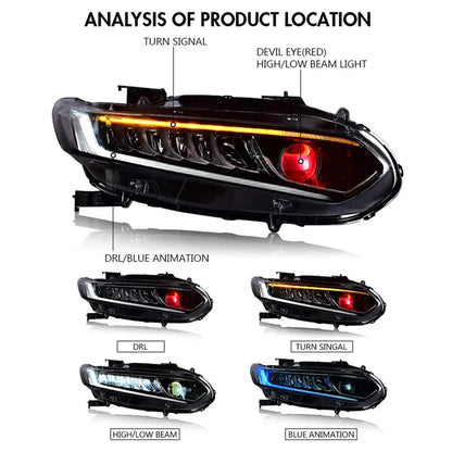 NTXGlow Demon Eye Headlights (2018-2022 Honda Accord)