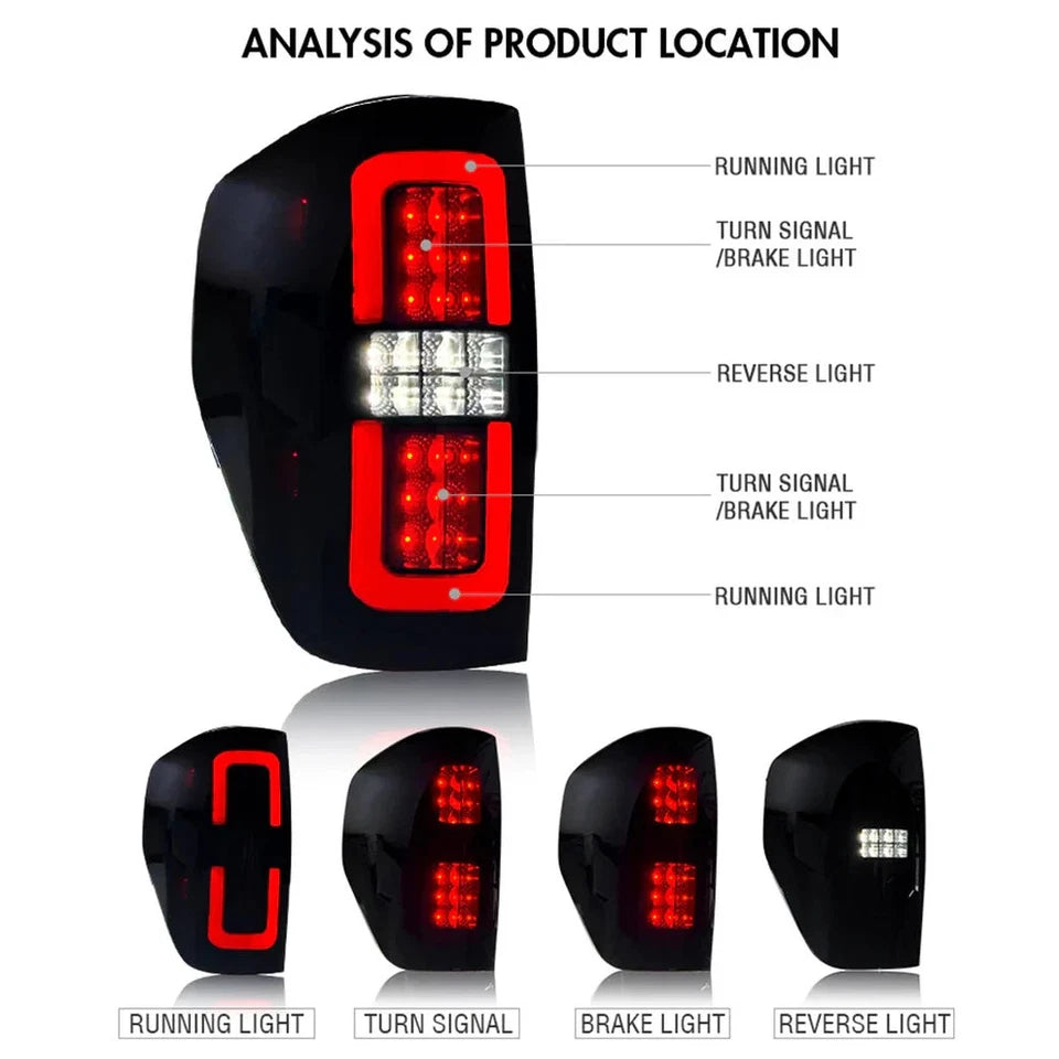 NTXGlow Black Smoked LED Tail Lights (2009-2014 Ford F-150)