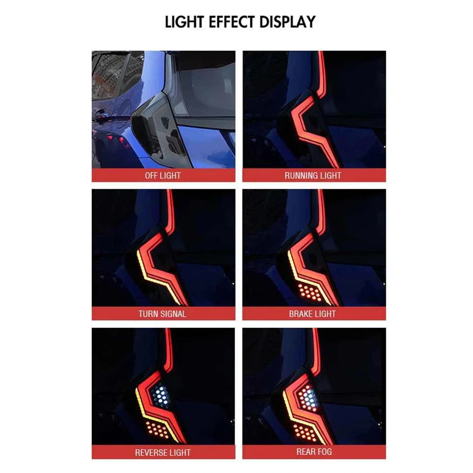 NTXGlow Smoked LED Tail Lights with Start-up Animation (2014-2018 Honda Jazz)