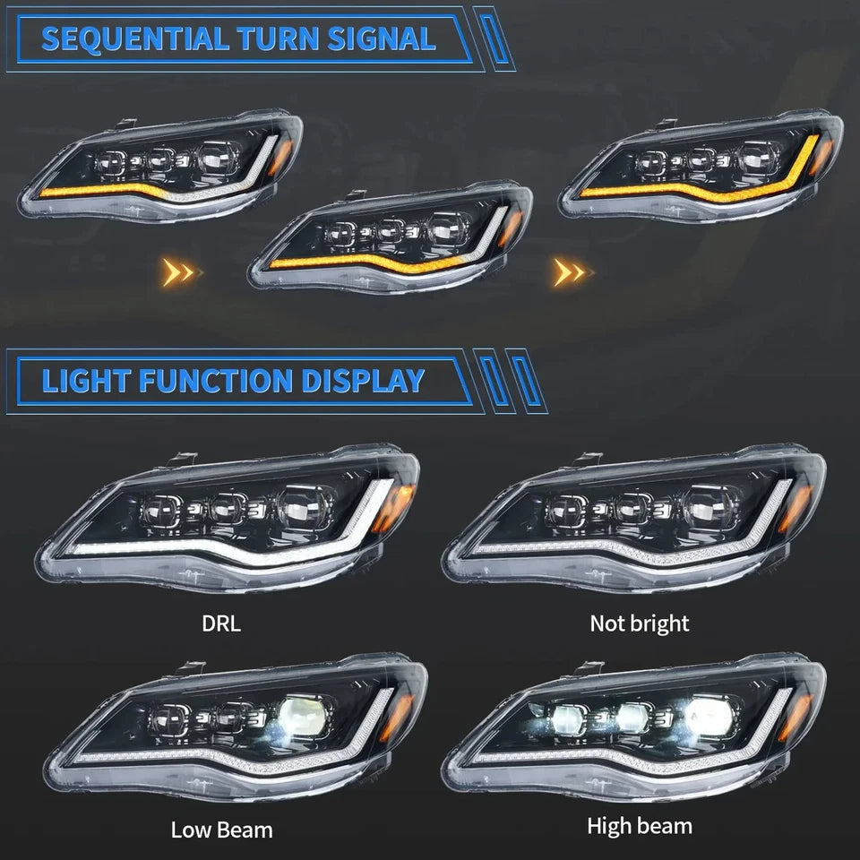 NTXGlow LED Headlights 2006-2012 Honda Civic FD1, FD2 Type-R (RHD)