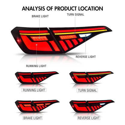 NTXGlow Smoked Red LED Tail Lights (2022-2025 Honda Civic 11th Gen)