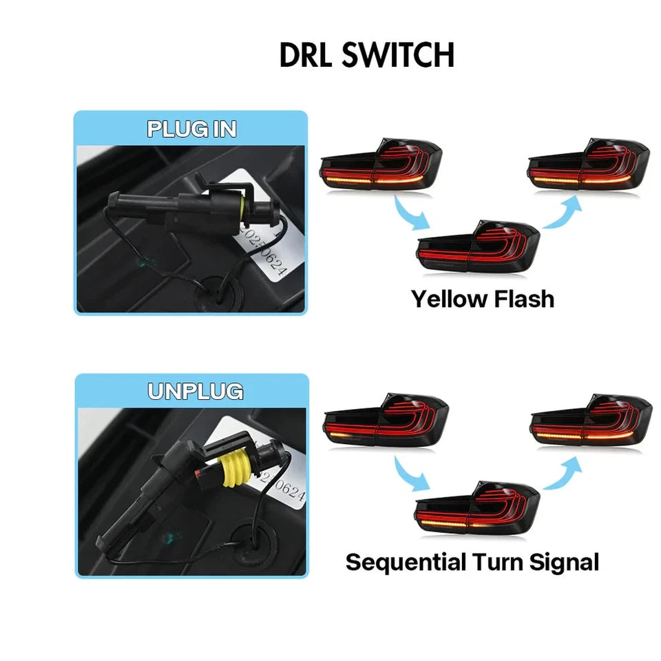 NTXGlow LED Tail Lights (2013-2018 BMW 3-Series F30 & F80 M3)