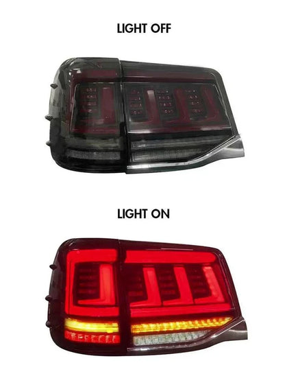NTXGlow Red LED Tail Lights (2016-2020 Toyota Land Cruiser LC200)