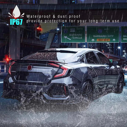 NTXGlow Smoked LED Tail Lights (2016-20 Honda Civic Hatchback)