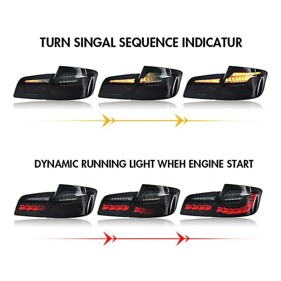 NTXGlow Red LED Tail Lights (2011-2017 BMW 5-Series F10 & F18)