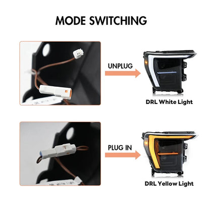 NTXGlow Halogen Version Headlights (2021-2024 Ford F-150 P702 14th Gen)