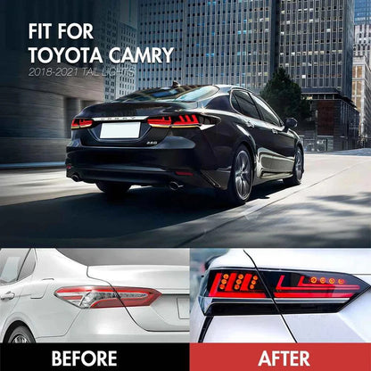 NTXGlow Clear LED Tail Lights (2018-2024 Toyota Camry)