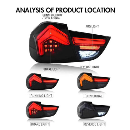 NTXGlow LED Tail Lights (2009-2012 BMW 3-Series E90 E91 320i 323i 325 330 335)