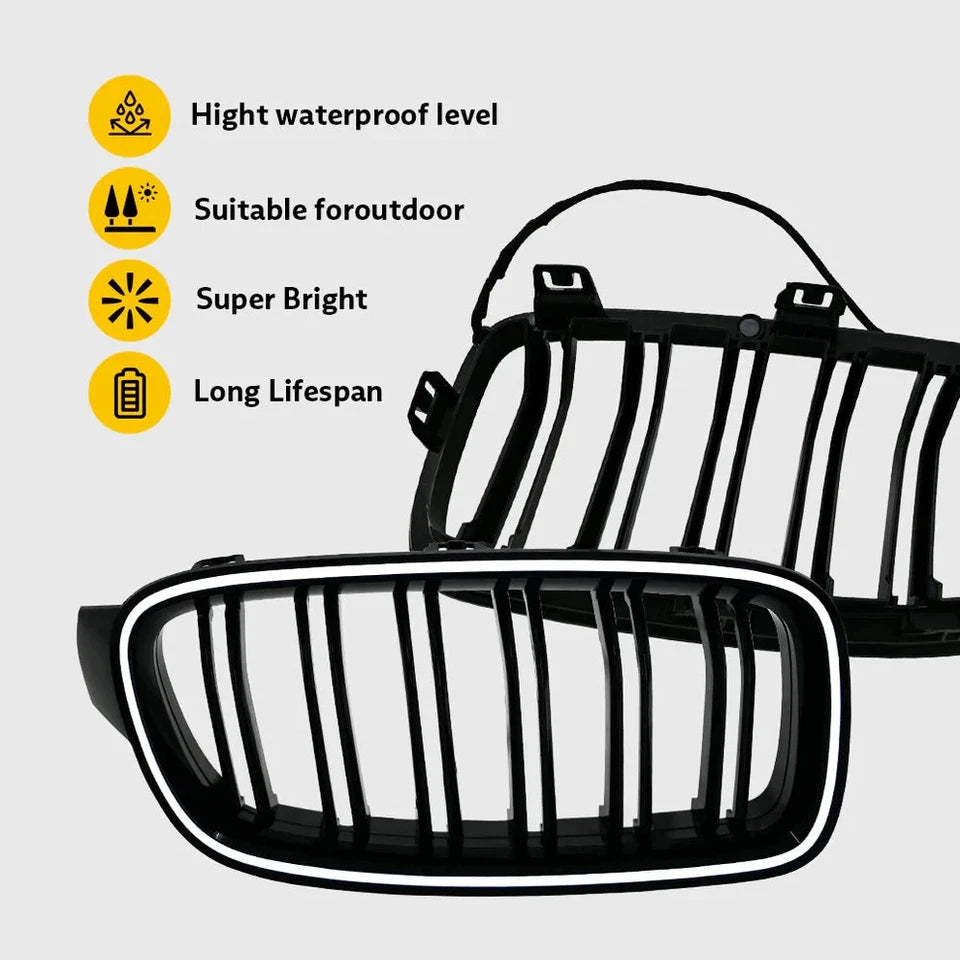 NTXGlow White Grille Lights (2013-2018 BMW 3-Series F30, F35 M3)