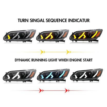 NTXGlow LED Headlights (2013-2015 Honda Accord Sedan)