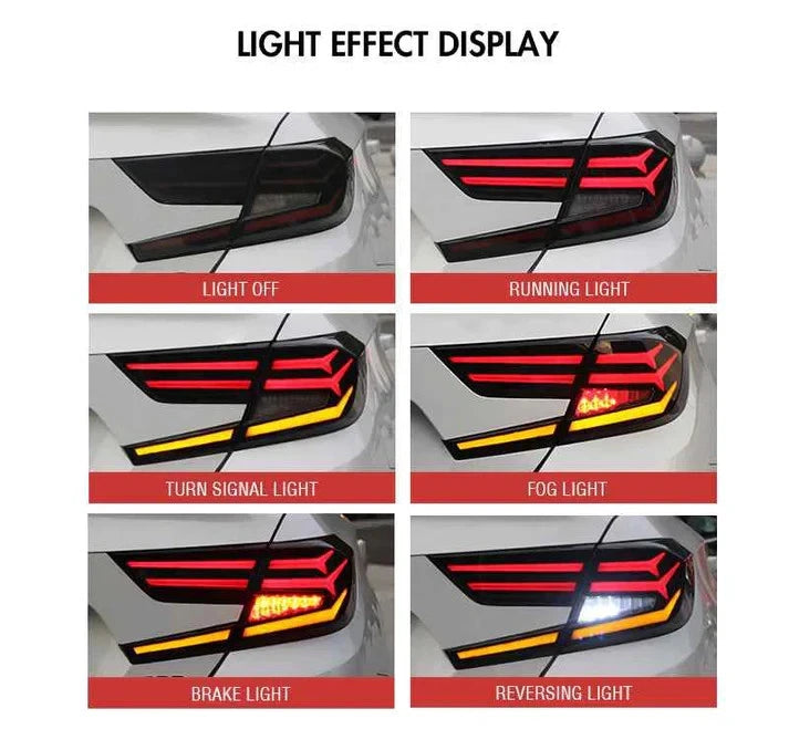 NTXGlow Smoked LED Tail Lights (2018-2021 Honda Accord 10th Gen)