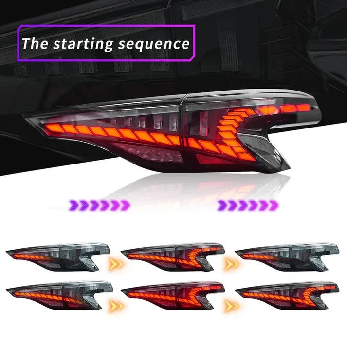 NTXGlow LED Tail Lights & Middle Lamp (2020-2023 Toyota Sienna)