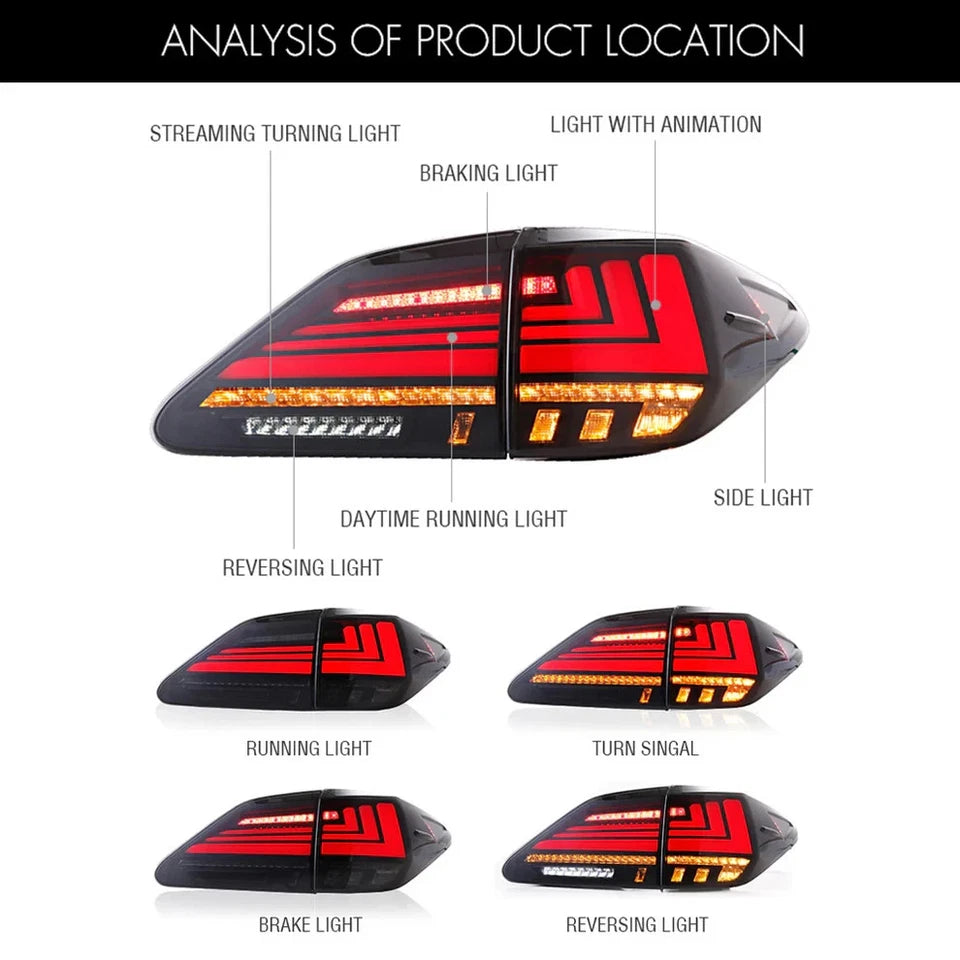 NTXGlow LED Tail Lights (2009-2015 Lexus RX350, RX450)