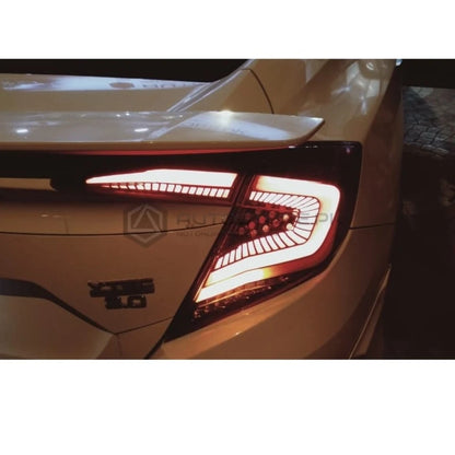 NTXGlow Clear Red LED Tail Lights (2016-2021 Honda Civic 10th)