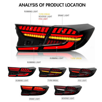 NTXGlow Smoked LED Tail Lights (2018-2021 Honda Accord)