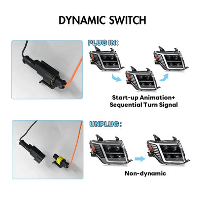 NTXGlow Dynamic Animation LED Headlights (2009-2021 Mitsubishi Pajero V93 V97)