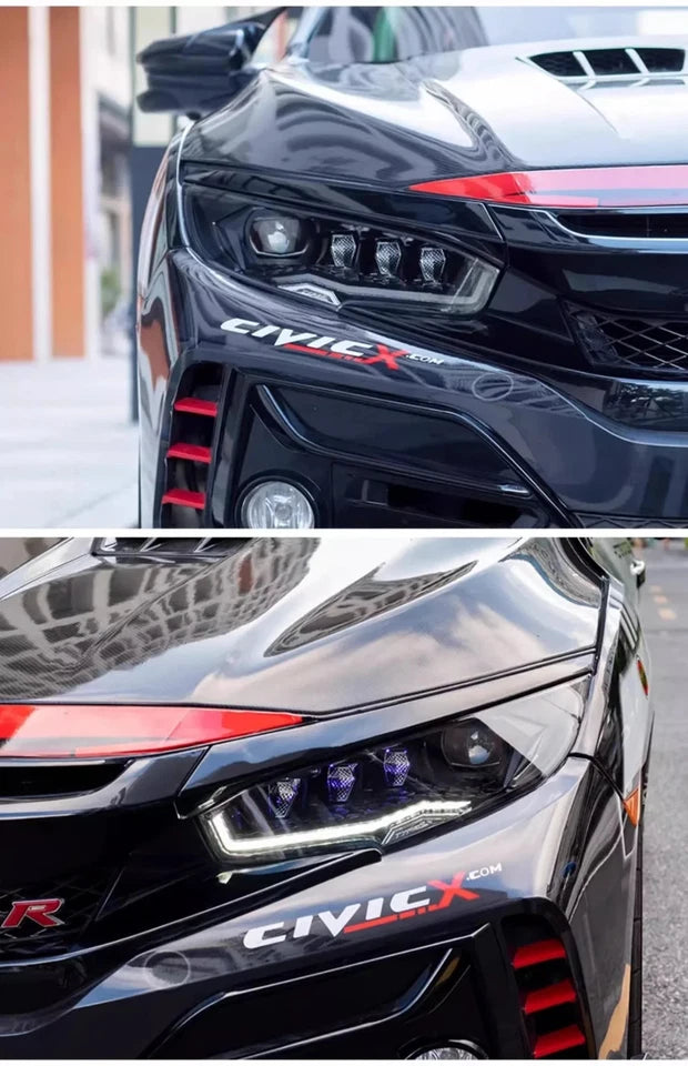 NTXGlow White LED Headlights 2016-2021 Honda Civic (without rotating)