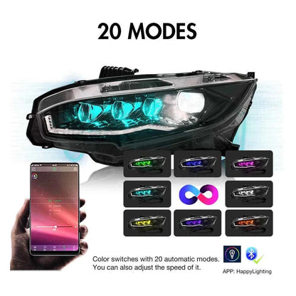 NTXGlow LED Headlights (2016-2021 Honda Civic 10th Gen)