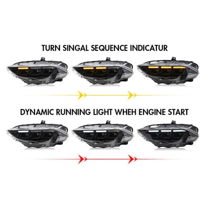NTXGlow Carbon Fiber LED Headlights (2018-2023 Ford Mustang S650)