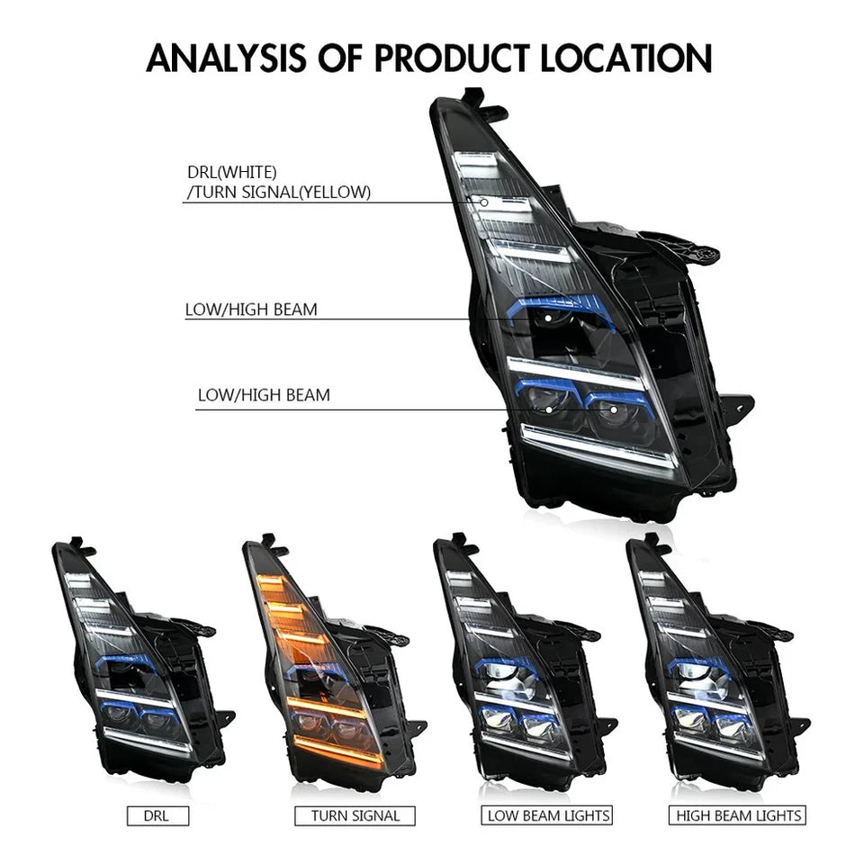 NTXGlow LED Headlights (2013-2019 Cadillac ATS, ATS-L)