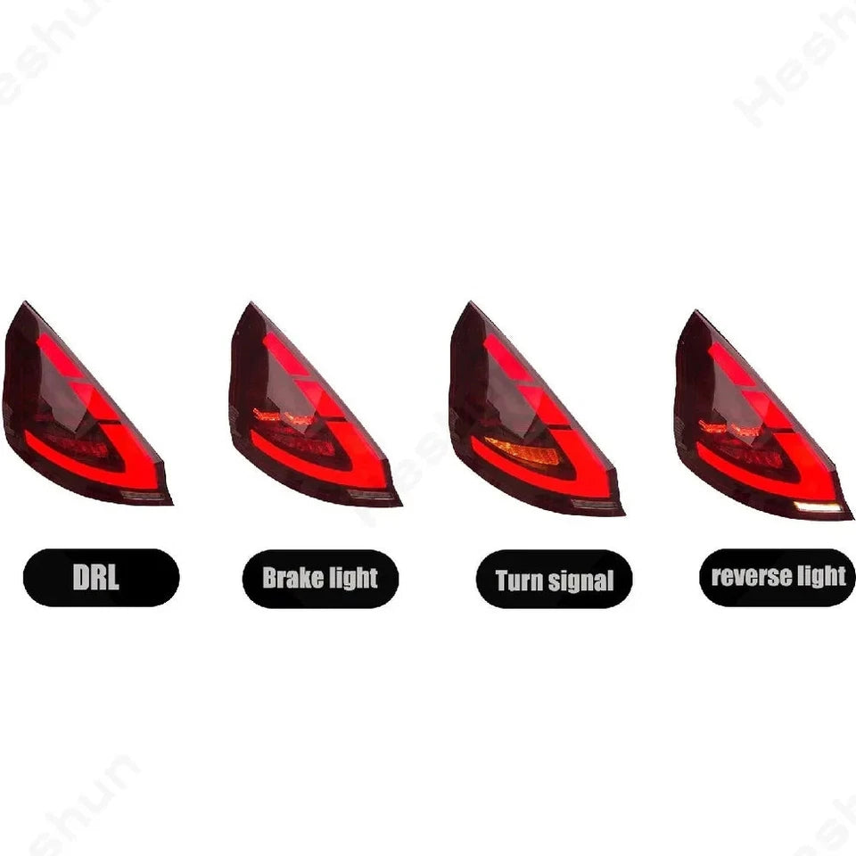 NTXGlow Red LED Tail Lights (2008-2019 Ford Fiesta Hatchback SE & ST)