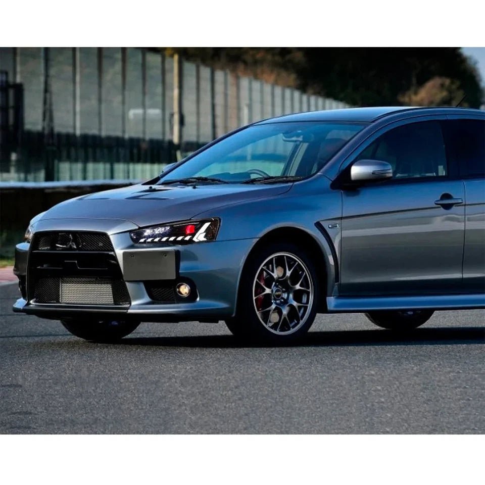 NTXGlow Start-up Animation LED Headlights (2008-UP Mitsubishi Lancer EVO EX)