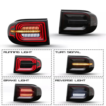 NTXGlow Smoked LED Tail Lights (2007-2021 Toyota FJ Cruiser)