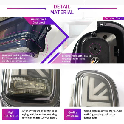 NTXGlow Smoked LED Tail Lights (2007-2014 BMW Mini Cooper Clubman R55)