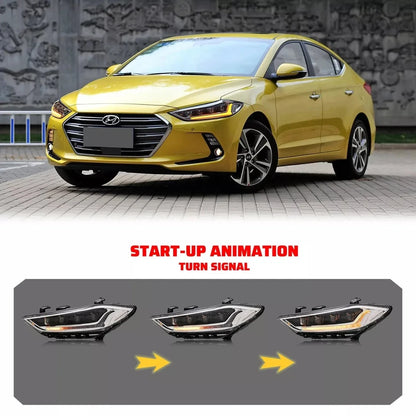 NTXGlow Devil Eyes LED Headlights (2017-2018 Hyundai Elantra)