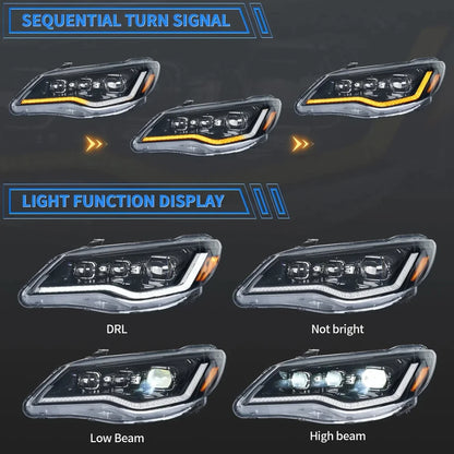NTXGlow LED Headlights 2006-2012 Honda Civic FD1, FD2 Type-R (LHD)