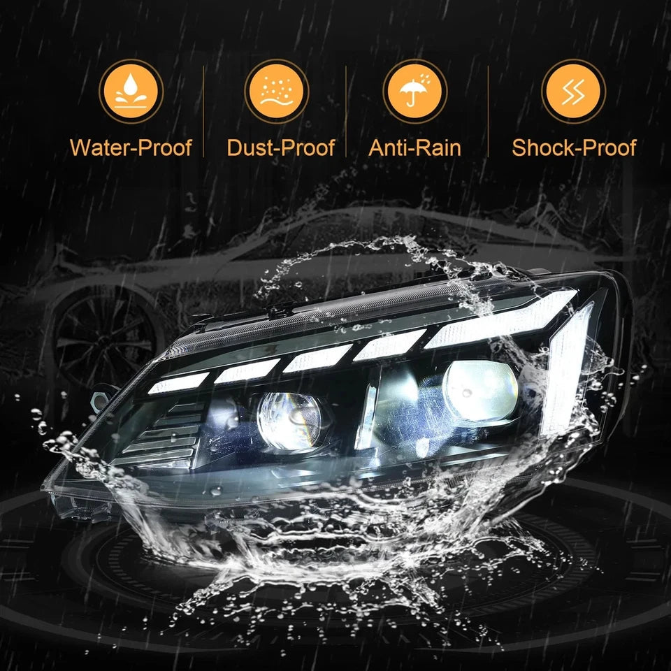 NTXGlow Start-up Animation LED Headlights (2012-18 Volkswagen Jetta MK6)