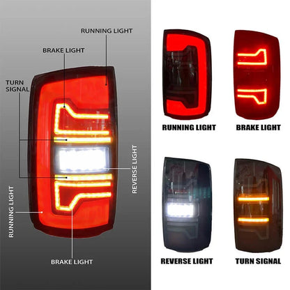 NTXGlow Smoked LED Tail Lights (2007-2008 Dodge Ram 1500, 2500, 3500)