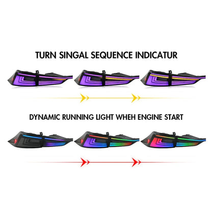 NTXGlow RGB Tail Lights (2014-21 Lexus IS250 IS300 IS350 IS500 IS200t)