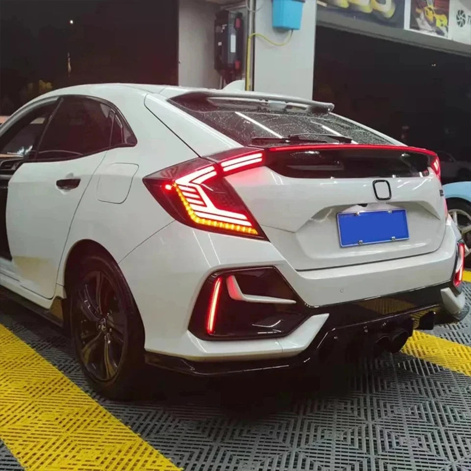 NTXGlow LED Tail Lights 2016-2021 Honda Civic Hatchback (Two Compartments)