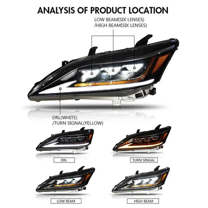 NTXGlow LED Sequential Headlights (2010-2012 Lexus ES350)