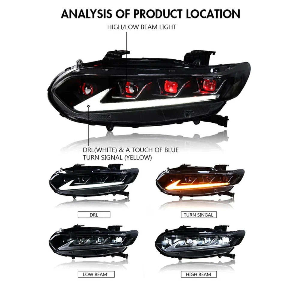 NTXGlow LED Headlights 2018-2022 Honda Accord (without Demon Eyes)