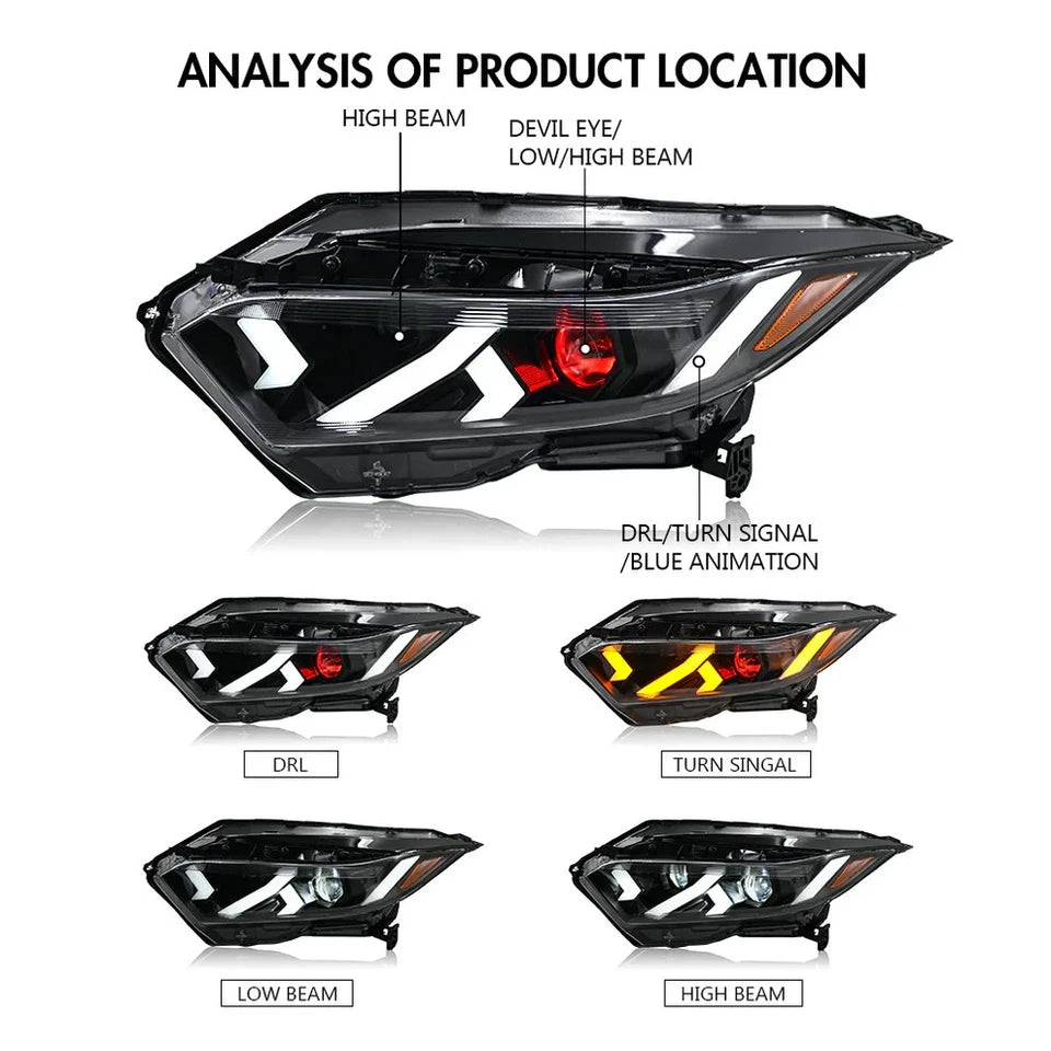 NTXGlow Devil Eye LED Headlights (2019-2022 Honda HR-V)
