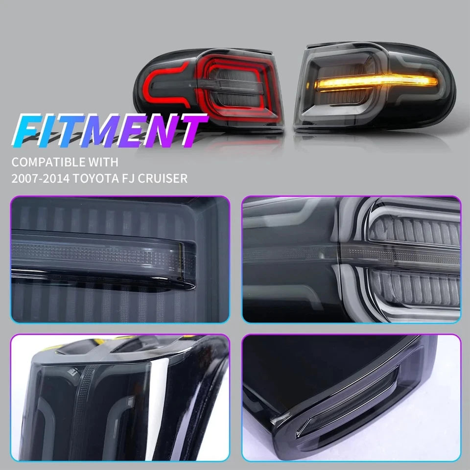 NTXGlow RGB LED Tail Lights (2007-2021 Toyota FJ Cruiser)
