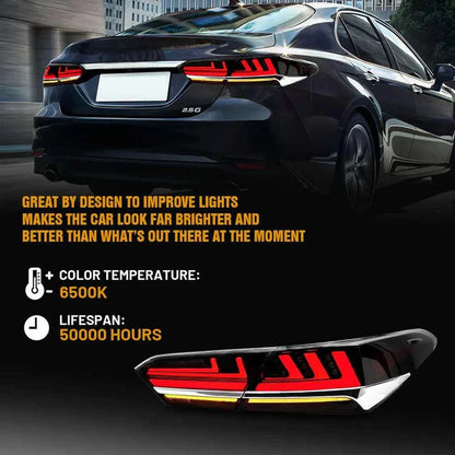 NTXGlow Smoked LED Tail Lights (2018-2024 Toyota Camry SE XSE LE )