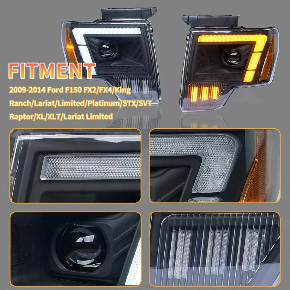 NTXGlow LED Headlights (2009-2014 Ford F-150)