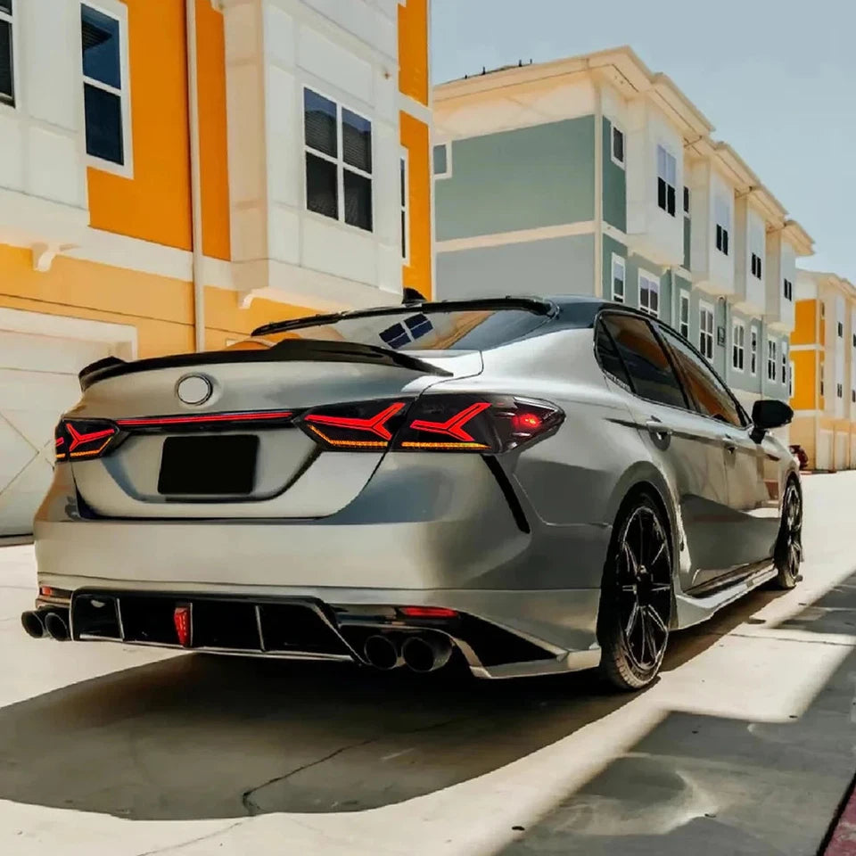 NTXGlow Smoke White Tail Lights & Trunk Set (2018-2024 Toyota Camry)