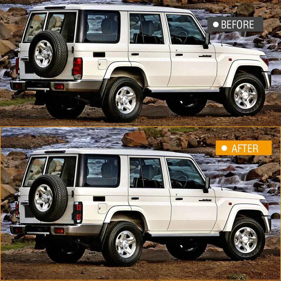 NTXGlow Smoked LED Tail Lights (1984-2021 Toyota Land Cruiser LC76)