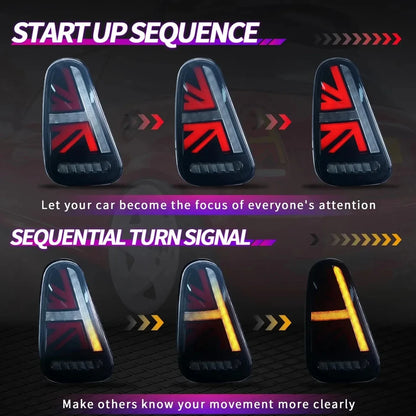 NTXGlow Smoked LED Tail Lights (2001-2008 BMW Mini Cooper R50, R53)