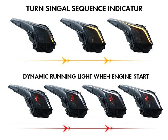 NTXGlow LED Headlights (2013-2019 Cadillac ATS & ATS-L)